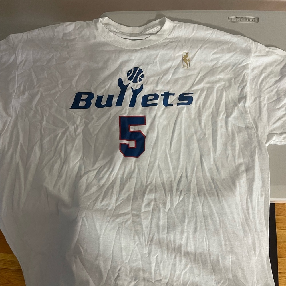 Juwan Howard Washington Bullets Fab 5 Jersey T shirt XL